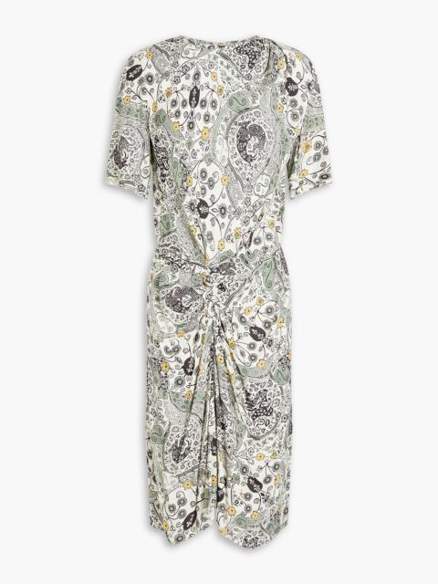 Isabel Marant Étoile Bardeny twist-front printed crepe dress