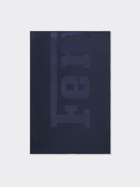 Ferrari Wool and silk scarf with Ferrari logo