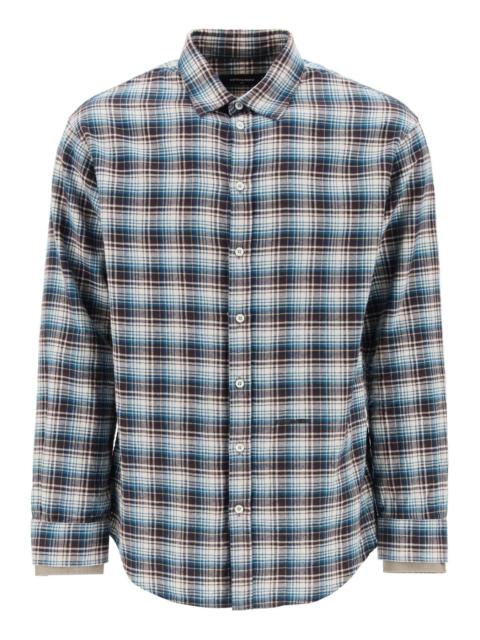 Dsquared2 Check Shirt With Layered Sleeves