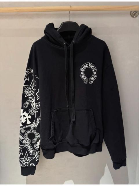 Chrome Hearts Chrome Hearts Stencil Sleeve Black Graphic Hoodie