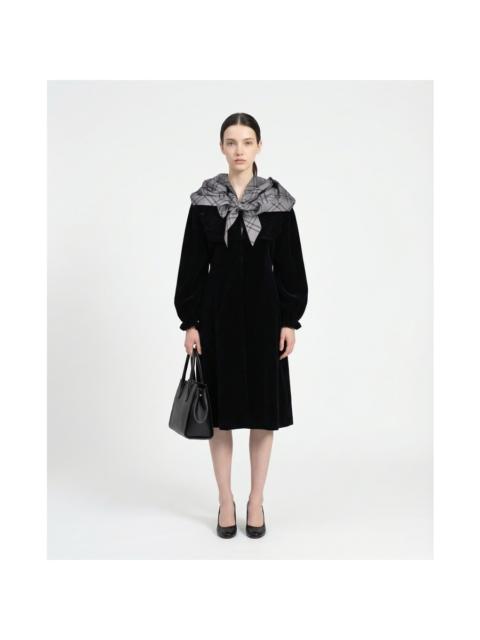 Maison Margiela Maison Margiela Womens Black Cotton Puff Sleeve Coat