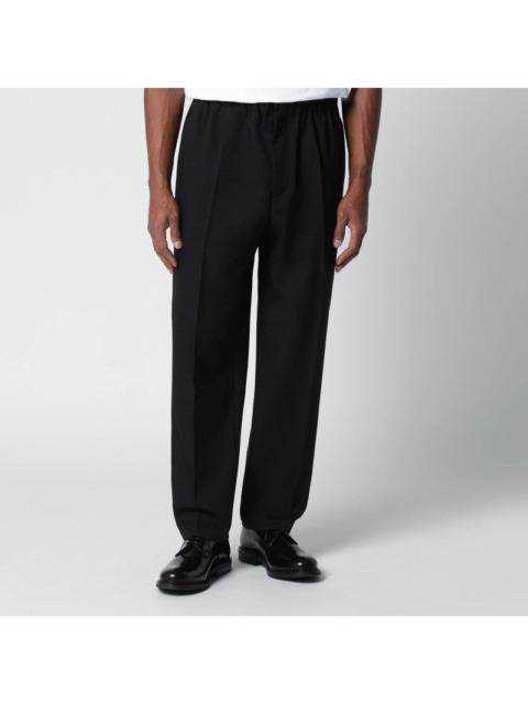Jil Sander Jil Sander Black Technical Serge Trousers Men