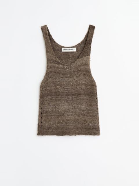 Our Legacy Solo Tank Wathered Earth Handspun Silk
