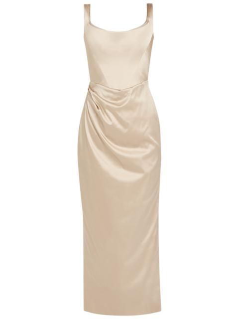 Vivienne Westwood Vivienne Westwood Suzie Corset Satin Midi Dress