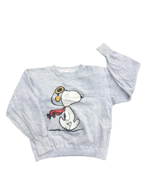 Other Designers Vintage Peanuts Huge Graphic Light Distressed Sweatshirt