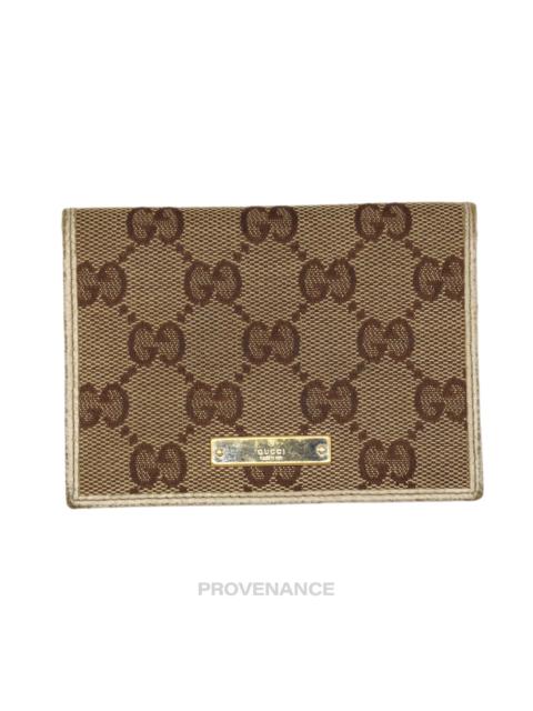 GUCCI Gucci Card Wallet - GG Canvas White
