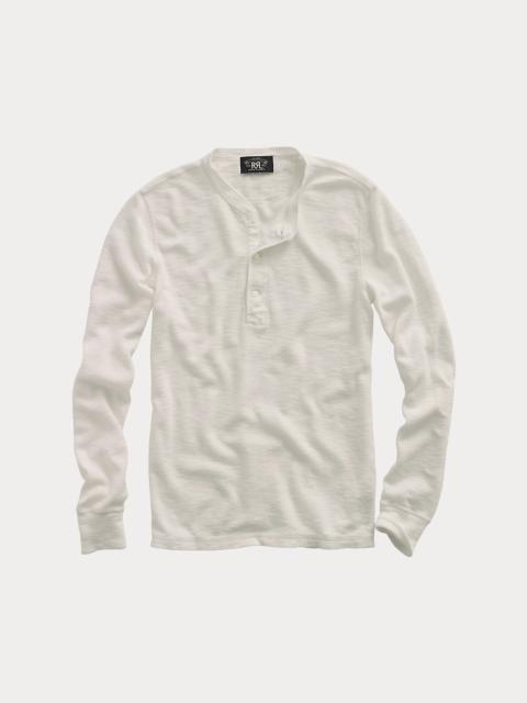 RRL by Ralph Lauren Waffle-Knit Henley Shirt