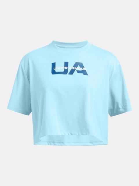 Under Armour Women's UA Boxy Wordmark Short Sleeve