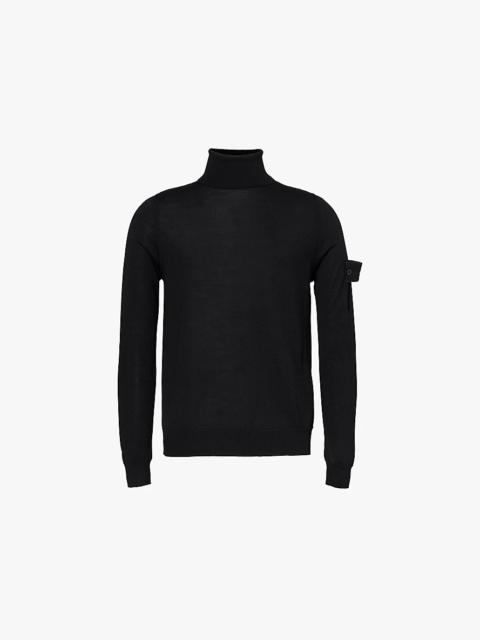 Ghost turtleneck regular-fit wool jumper