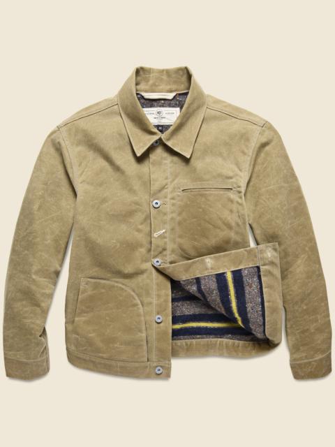 Rogue Territory Supply Jacket - Blanket Lined Waxed Tan Ridgeline