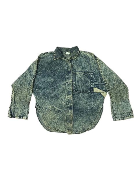 Other Designers If Six Was Nine - 90s JAPAN FASHION ACID WASH BUTTON UP ICONIC PASSION