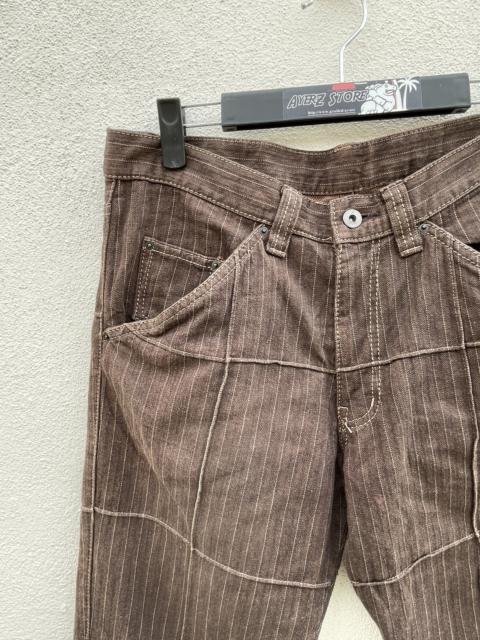 Other Designers Vintage - Vintage Boycott Pinstripe Plaid Denim Jeans Made In Japan