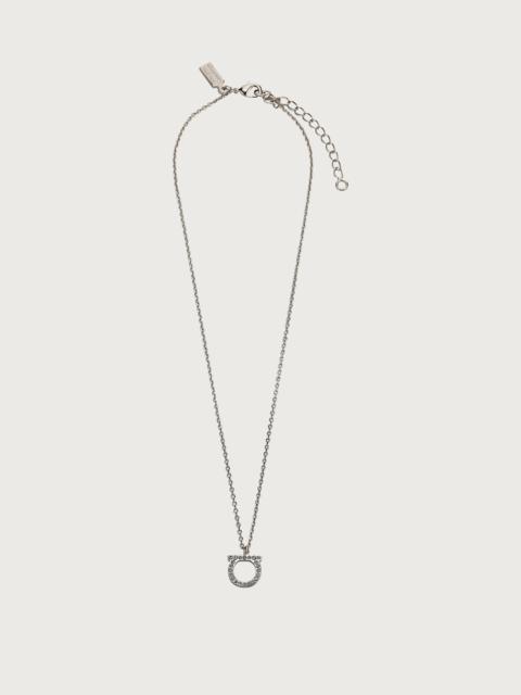 FERRAGAMO Gancini crystals necklace (L)