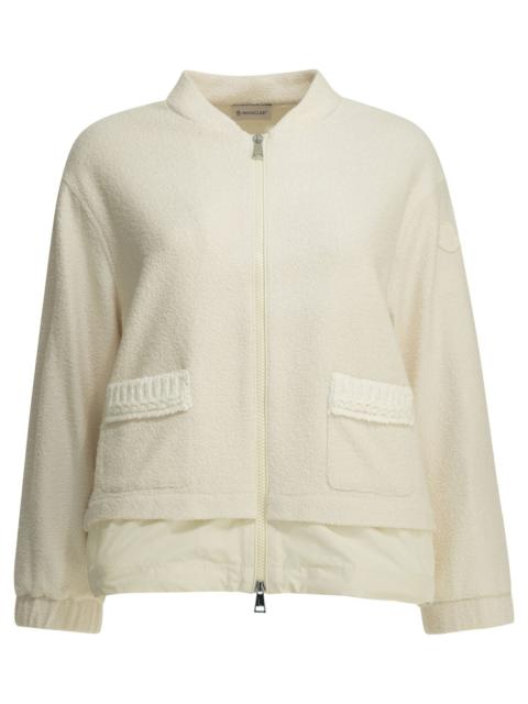 Moncler Moncler Cotton Bouclé Bomber Jacket