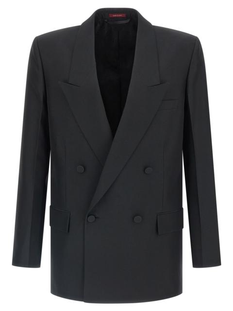 GUCCI Gucci Men Double-Breasted Technical Panama Blazer