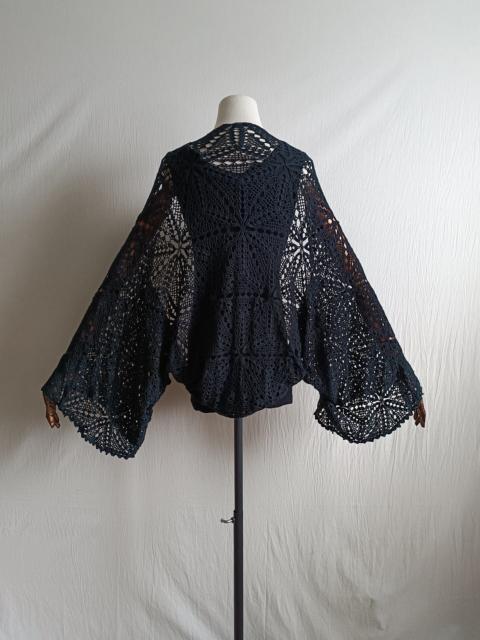 Yohji Yamamoto Yohji Yamamoto 03AW Mainline Navy Openwork Shirt