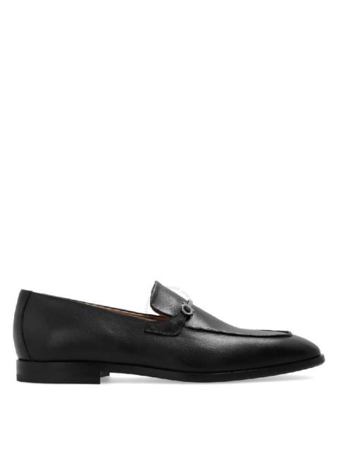 FERRAGAMO Ferragamo Black Fedro Gancini Ornament Moccasin