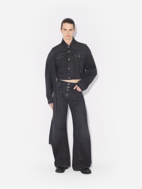 Jean Paul Gaultier THE BLACK DENIM STRAP JEANS