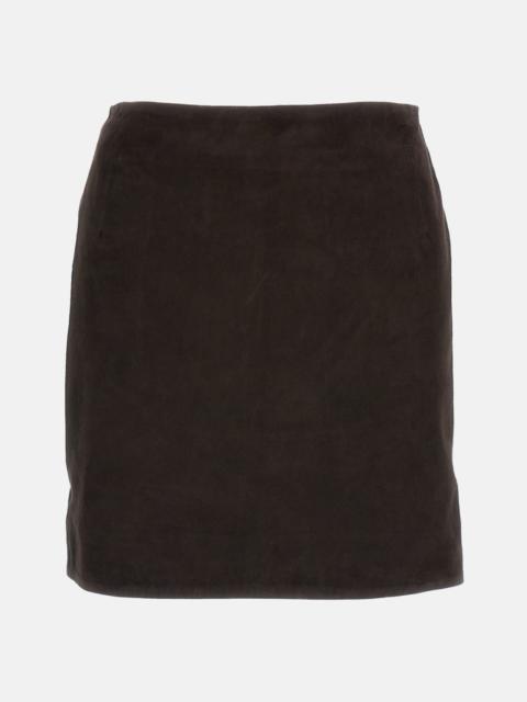 ROTATE Rotate Women Suede Mini Skirt