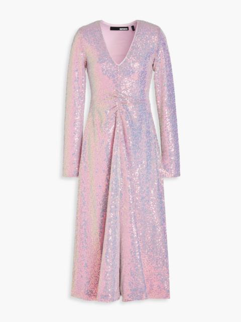 ROTATE Sierra sequined stretch-tulle midi dress