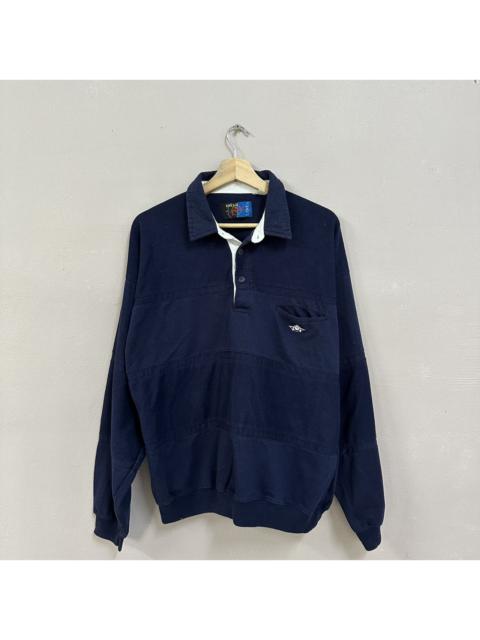 Other Designers Japanese Brand - Vintage Green Line Shirt Long Sleeve With Collar