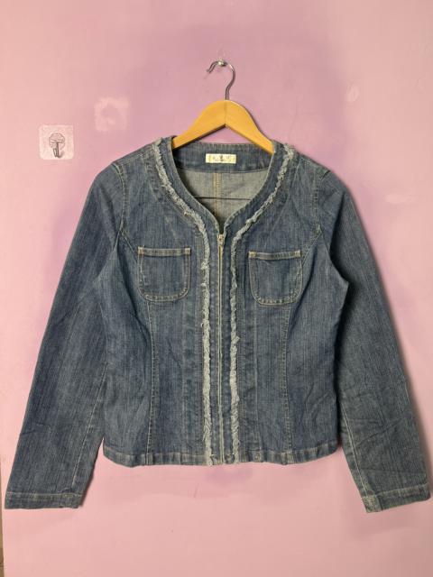 Other Designers Designer - 🔥AVV Michel Klein Zipper Denim Jacket