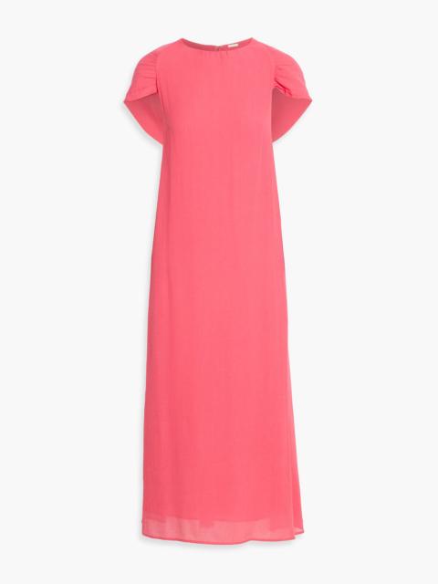 Cult Gaia Artemisia cape-effect crepon midi dress