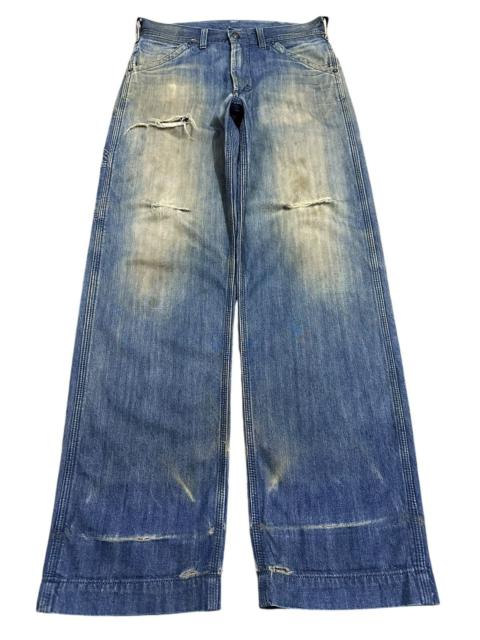 Other Designers Vintage 90s Lee Mud Faded Wash Distressed Carpenter Jeans