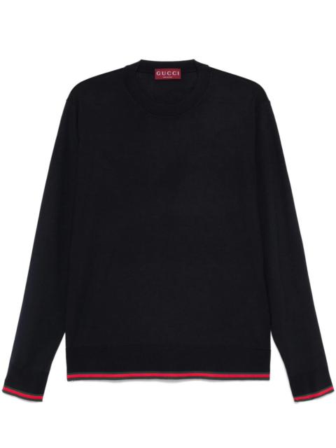 GUCCI Web-trim wool sweater