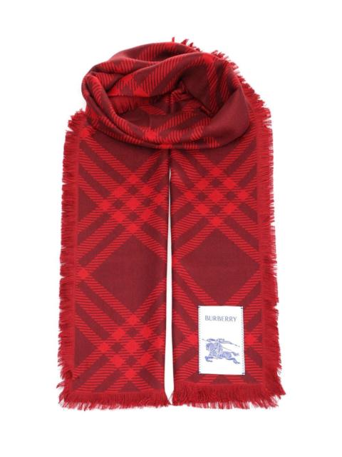 Burberry Burberry Women Wide Check Silk And Wool Scarf