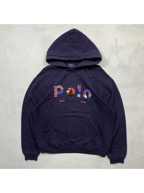 Other Designers Vintage Polo Ralph Lauren Embroidery Country Flag Hoodie
