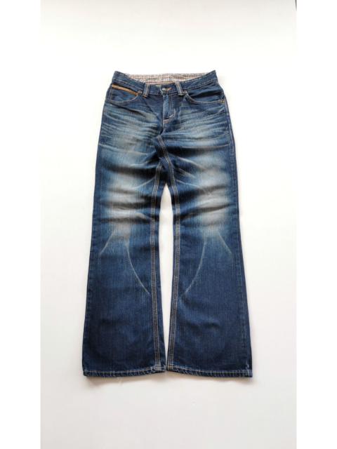 Other Designers Navajo Designs Edwin Bootcut Denim Jeans Faux Leather