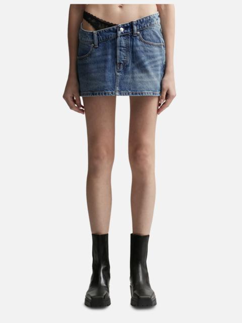 alexanderwang.t PRE-STYLED DENIM SKIRT