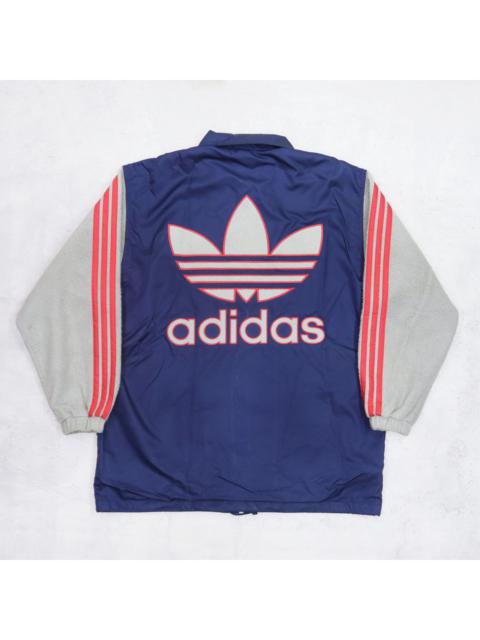 adidas Vintage 90s ADIDAS Japan Descente Big Logo Embroidered Bomber Windbreaker Sherpa Sleeve Jacket