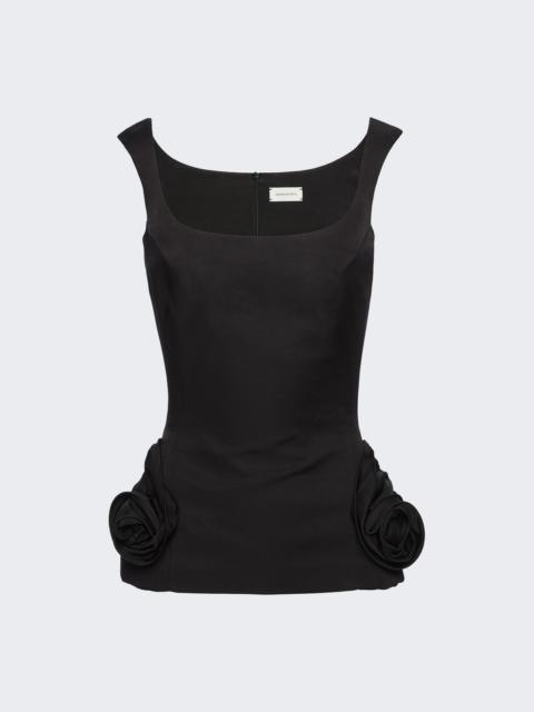 MAGDA BUTRYM Floral Applique Top Black