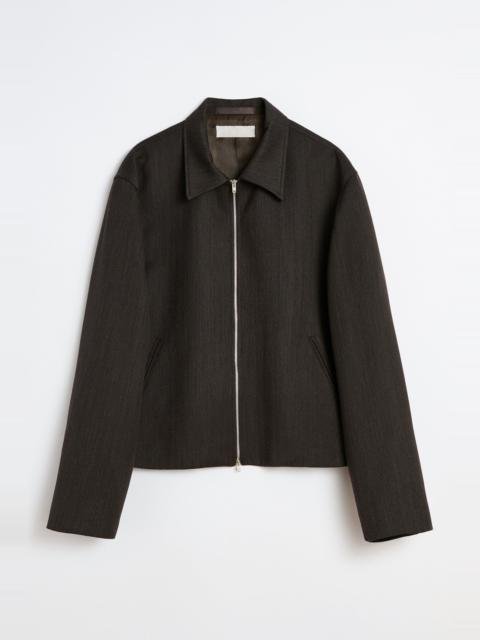 Our Legacy Mini Jacket Havana Brown Chain Wool