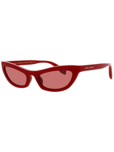 Marc Jacobs Marc Jacobs Ladies Red Rectangular Sunglasses MJMARC797SC9AO2