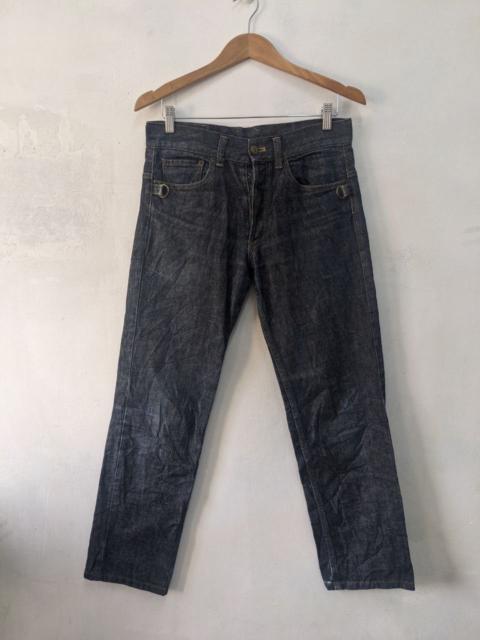 Other Designers Beauty Beast Buckle Back Denim Pants