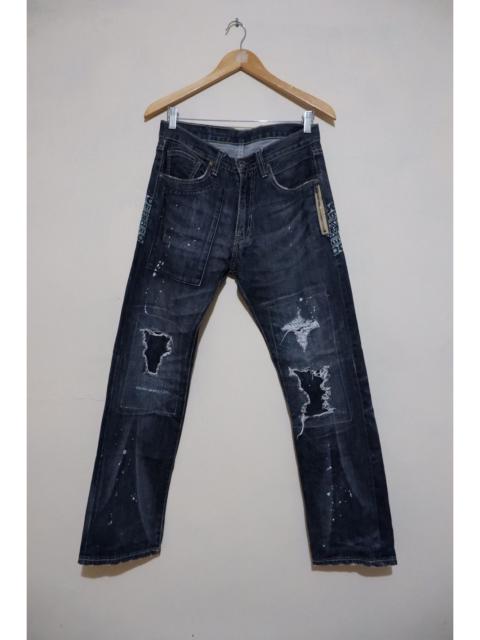 If Six Was Nine - Vintage Zunis Distressed Ripped Selvedge Denim