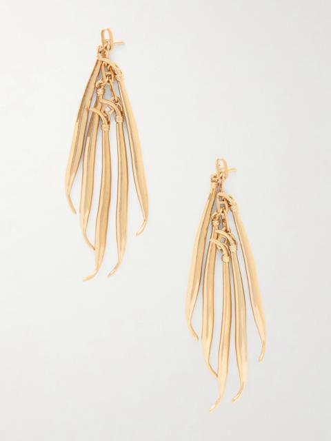 JACQUEMUS Les Boucles Haricots Gold-tone Earrings