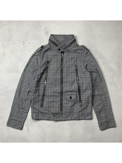 Other Designers PPFM Japanese Brand Biker Jacket Tartan Plaid
