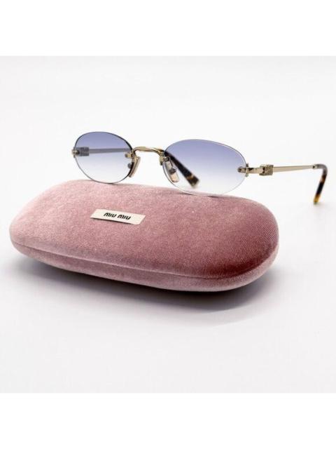 Miu Miu NEW MIU MIU SUNGLASSES MUA54S ZVN80O OVAL GOLD WOMEN MU A54S