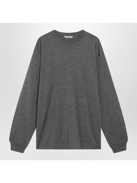 AURALEE Auralee Grey Wool Crew-Neck Sweater Men