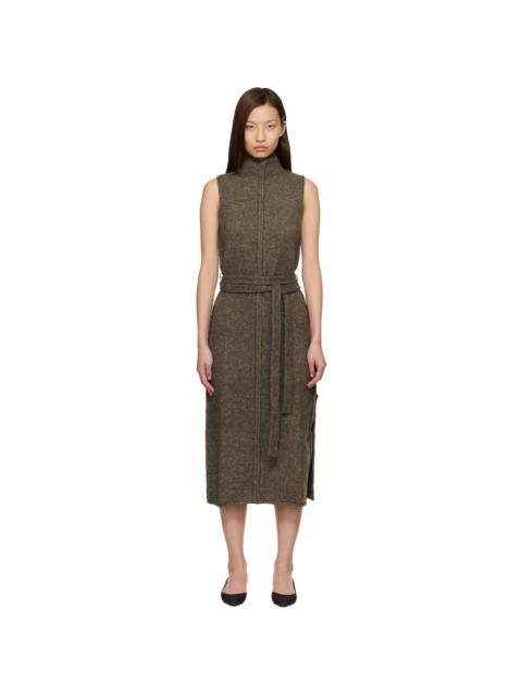 Proenza Schouler Brown Proenza Schouler White Label Zola Knit Midi Dress