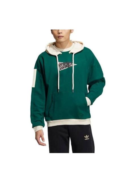 adidas adidas originals Anti University Hoodie 'Dark Green White' HY7222