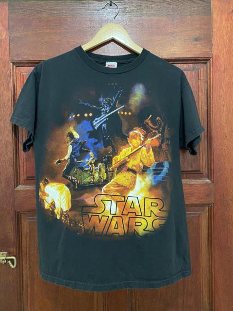 Vintage Y2K Star Wars Rock Band Concert Movie Poster T-Shirt