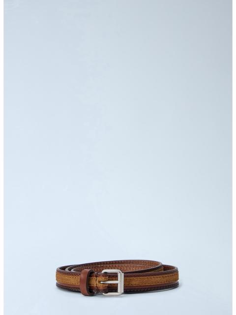Dries Van Noten Dries Van Noten Men Textured Leather Belt