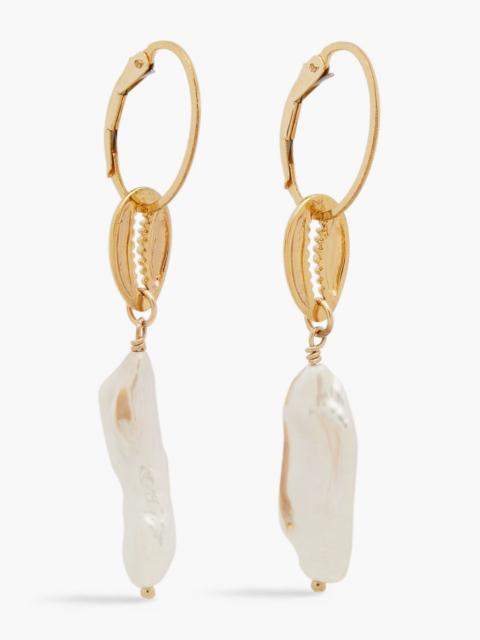 Zimmermann Gold-tone faux pearl earrings