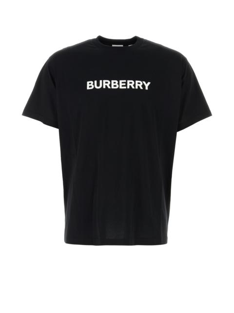 Burberry Men Black Cotton T-Shirt