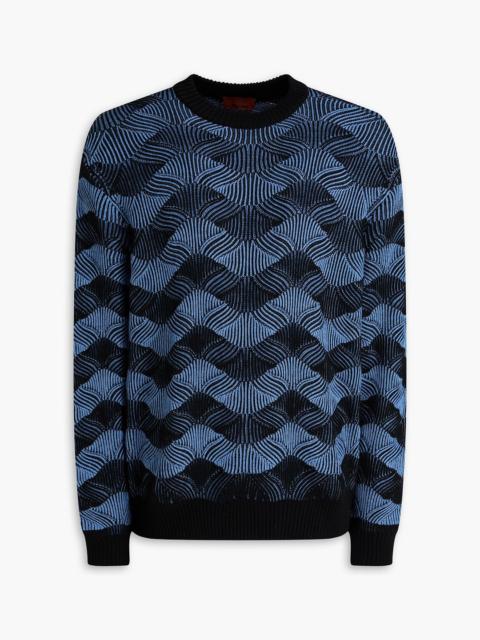 Missoni Jacquard-knit wool and cotton-blend sweater